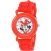 s Minnie Mouse plástico y silicona de cuarzo reloj_1