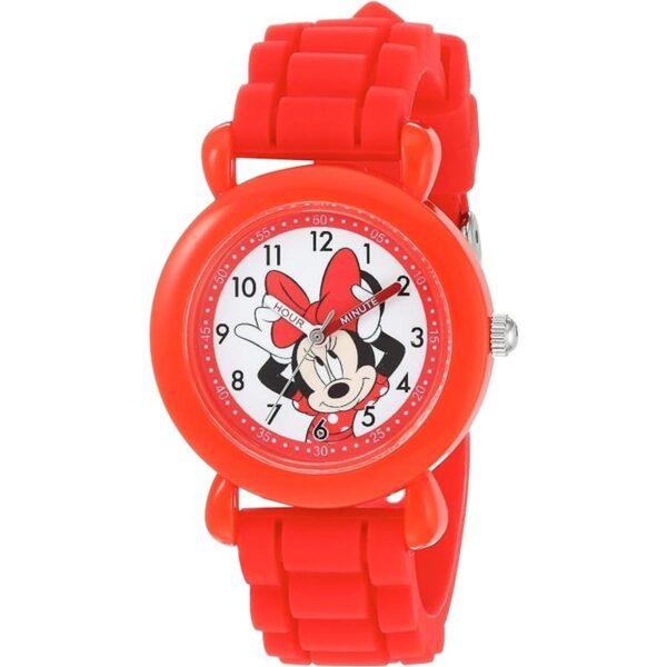 s Minnie Mouse plástico y silicona de cuarzo reloj_1