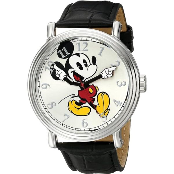Disney Mickey Mouse Reloj de cuarzo analógico con manos_1