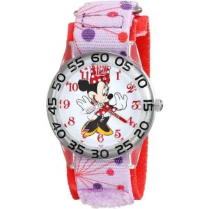 Disney Minnie Mouse Reloj analógico de cuarzo y nailon_1