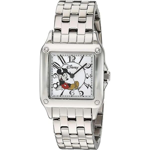 Disney Reloj analógico cuadrado de cuarzo para adultos_1