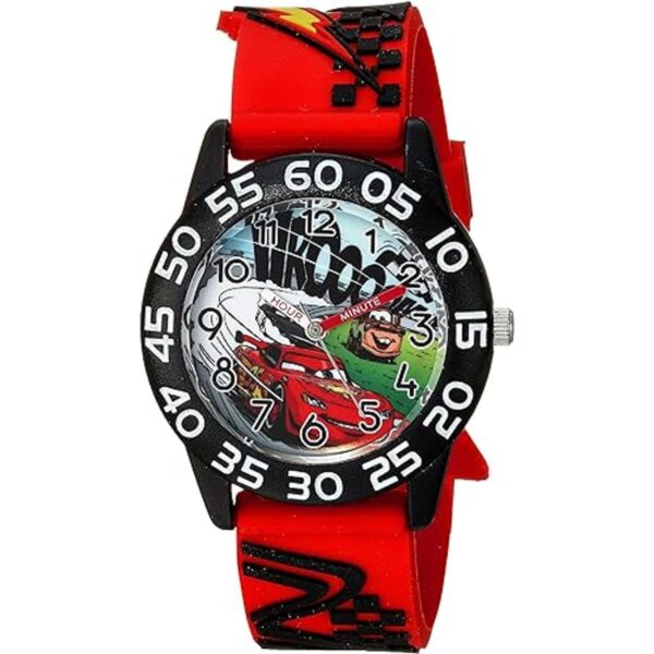 Disney Cars Reloj analógico de cuarzo 3D para niños_1