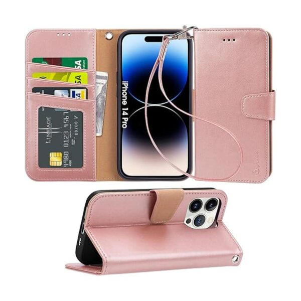 Arae Funda compatible con iPhone 14 Pro con tarjetero y_1