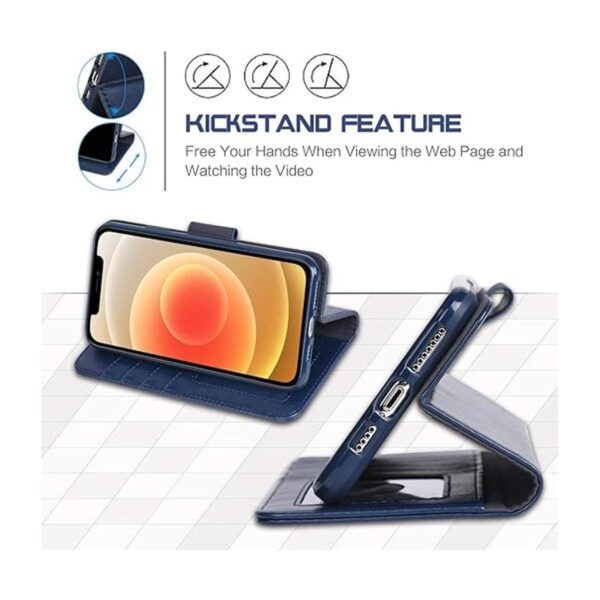 Arae Funda con tapa compatible con iPhone 12 y iPhone 12_4