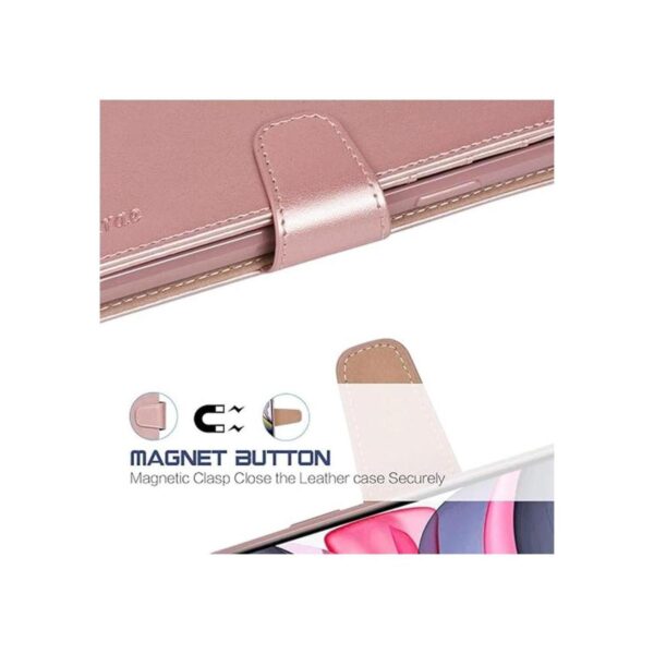Arae Funda para iPhone 11 de piel sintética con correa de_4