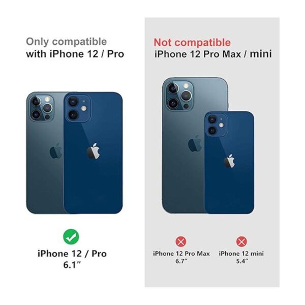 Arae Funda con tapa compatible con iPhone 12 y iPhone 12_2