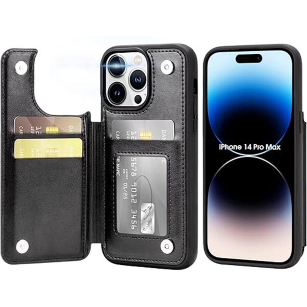 Arae Funda para iPhone 14 Pro Max Funda tipo cartera con_1