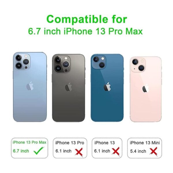 Arae Funda compatible con iPhone 13 Pro Max funda tipo_2