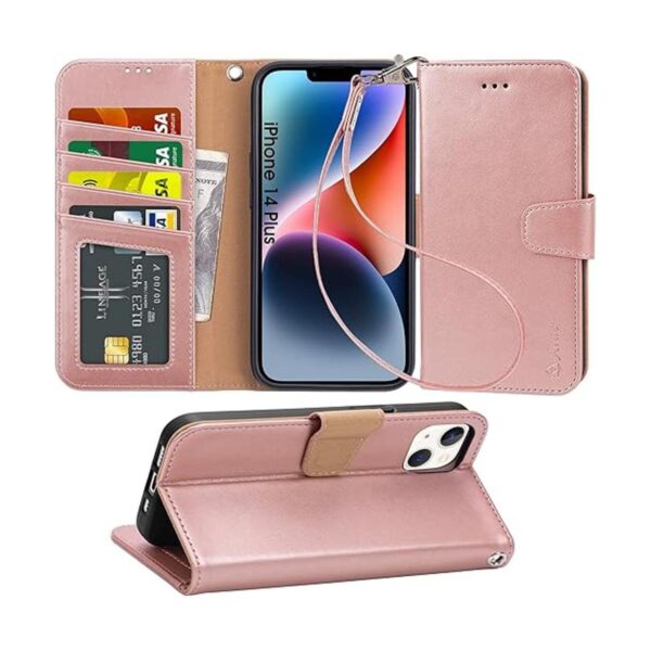 Arae Funda compatible con iPhone 14 Plus con tarjetero y_1