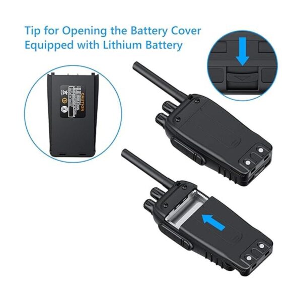 eSynic Walkie Talkies recargables con auriculares 2_5