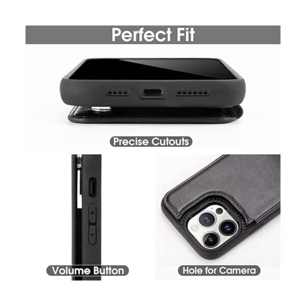 Arae Funda para iPhone 14 Pro Max Funda tipo cartera con_4