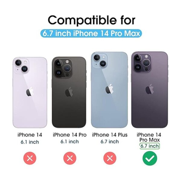 Arae Funda compatible con iPhone 14 Pro Max funda tipo_2