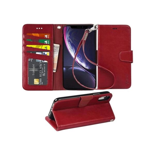 Arae Funda tipo cartera para iPhone Xr 2018 piel_1