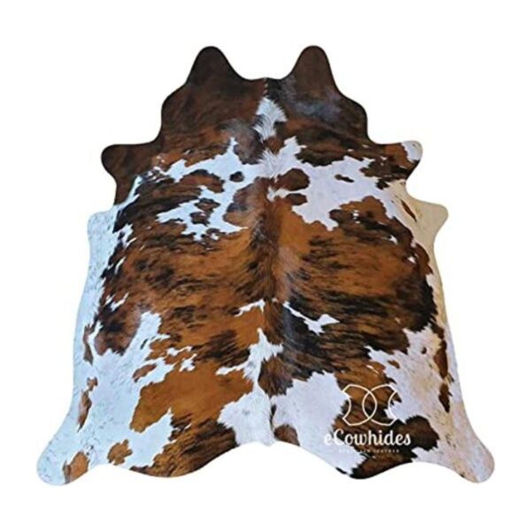 Piel de vacuno Alfombra Tricolor Vaca Ocultar Area Rugs XL_1