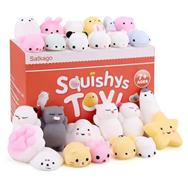Juguetes miniatura mochi kawaii esponjosos antiestrés_1