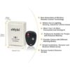 eMylo DC 12 V 2 canales 433 Mhz RF inalámbrico Control