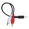 eBoot Cable de audio macho de 0.138 in a 2 cables RCA_2