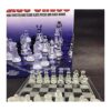 Juego de ajedrez de cristal fino piezas de ajedrez de_3