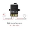 dstfuy Interruptor remoto inalámbrico relé de CA de 110_2