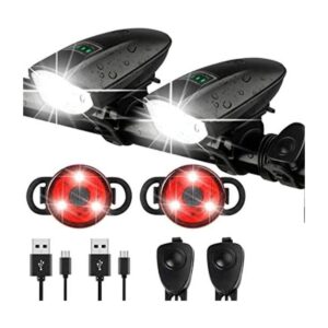 Juego de luces para bicicleta con bocina de 1400 lm_1