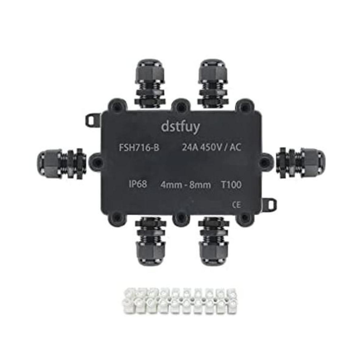 dstfuy Caja de conexiones ABS impermeable IP68 cajas