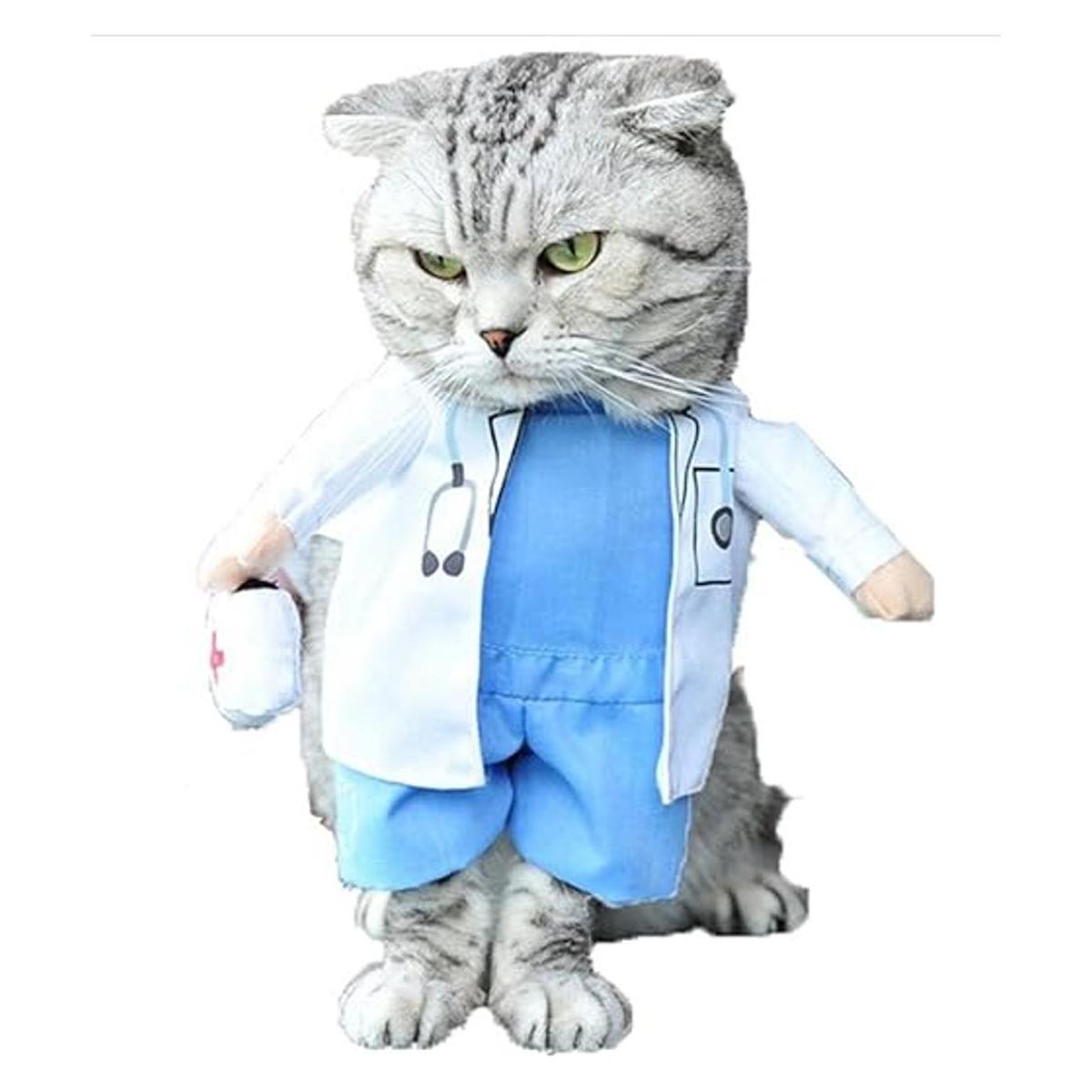 Mikayoo Disfraz de perro o gato de Halloween para