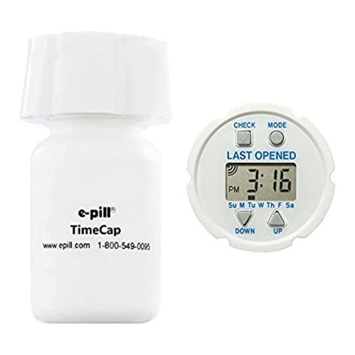Temporizador de píldoras. Fácil de configurar. Registra