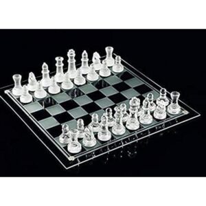 Juego de ajedrez de cristal fino piezas de ajedrez de_1