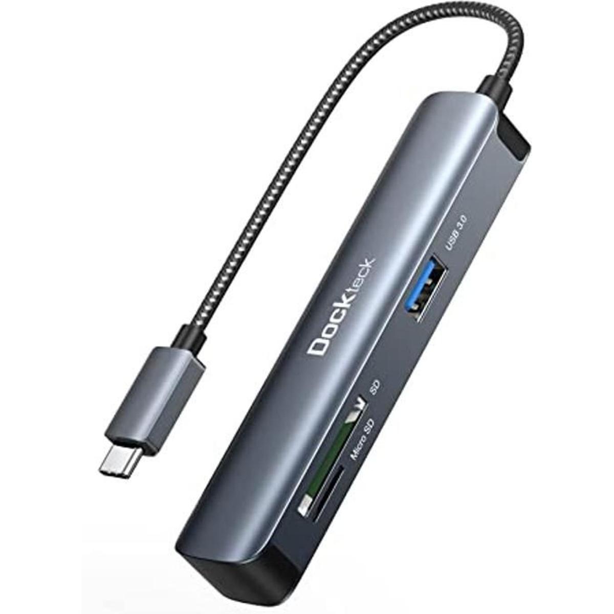 Adaptador USB C Hub 4K HDMI Dockteck 5 en 1 multipuerto