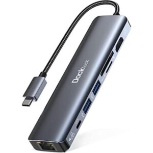Adaptador multipuerto USB C Dockteck 7 en 1 USBC Hub con_1