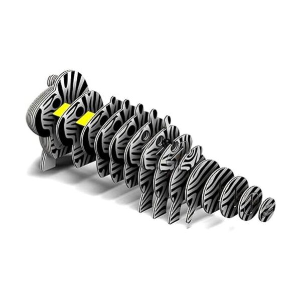 EUGY Rompecabezas de papel 3D ecológico Zebra 011 nuevo_5