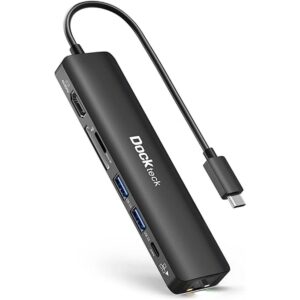 Hub USB C 4K 60Hz Dockteck 7 en 1 USB C PD Ethernet Hub_1