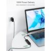 Adaptador USB C Hub HDMI PD Dockteck 6 en 1 tipo C con 4K_4