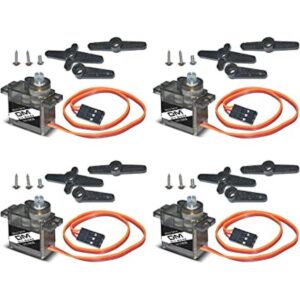 4 unids MG90S 0.32 oz Metal Gear Digital Micro Servos para_1