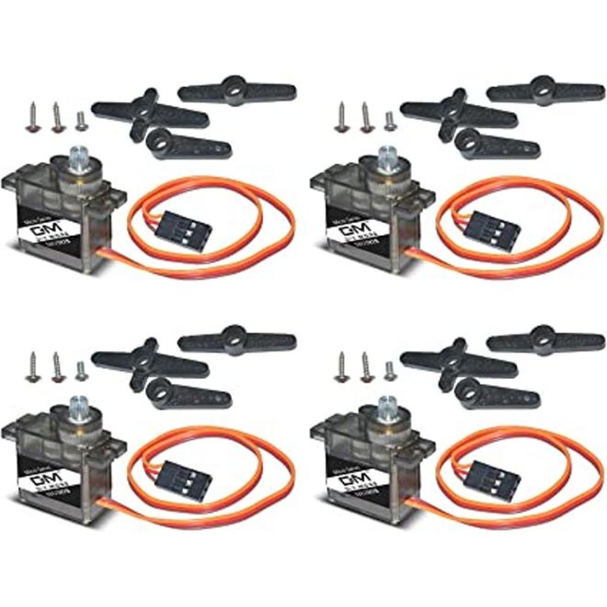 4 unids MG90S 0.32 oz Metal Gear Digital Micro Servos para