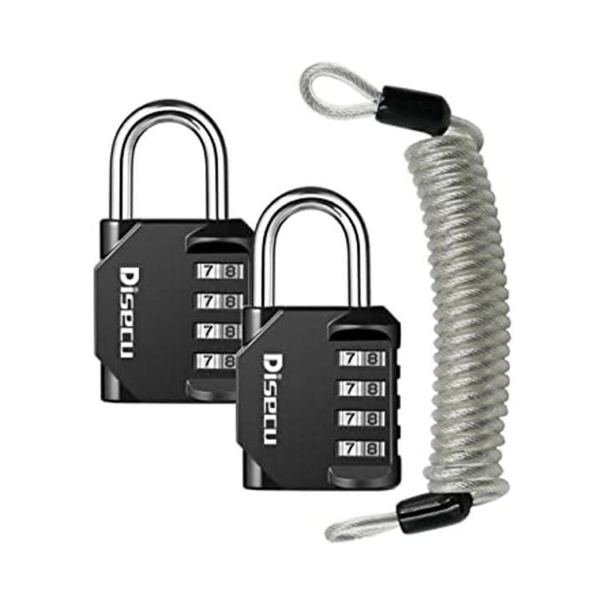 Disecu Candado de combinación de 4 dígitos impermeable