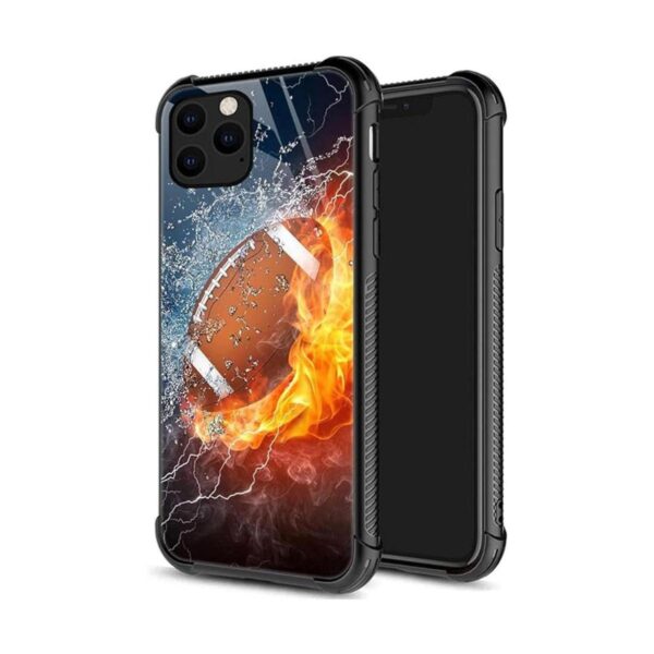 DJSOK Compatible con funda para iPhone 13 Rugby American_1