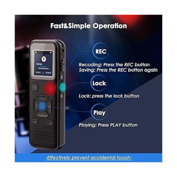 72GB Digital Voice Activated Recorder Portable Tape_4