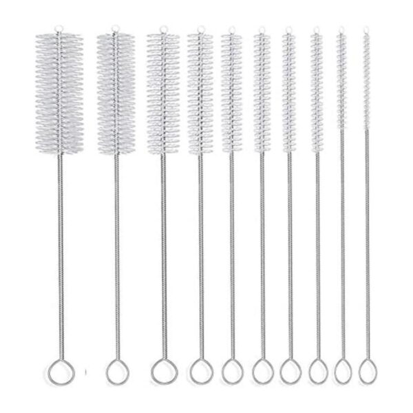 Juego de 10 cepillos largos de nailon para tubos de 8ihch_1