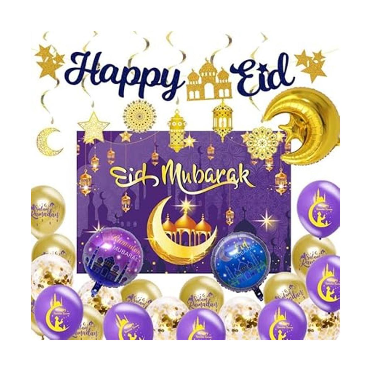 delaimastor Ramadan Mubarak Suministros de decoración