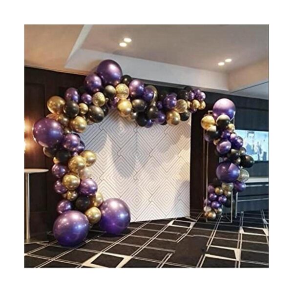 Metallic Purple Balloon Arch Garland KitMetallic Gold