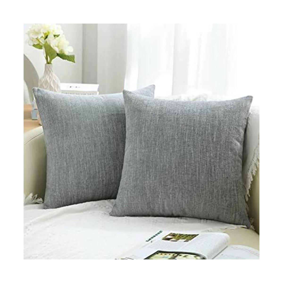 decorUhome Juego de 2 fundas de almohada decorativas de 18