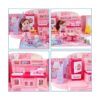 deAO Doll Houses Mochila portátil para niñas con casa de_6