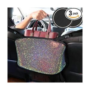 Paquete de 3 organizadores de malla de coche bolsa de red_1