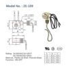 Pull Chain Switch Zing Ear ZE109 Ceiling Fan Switch