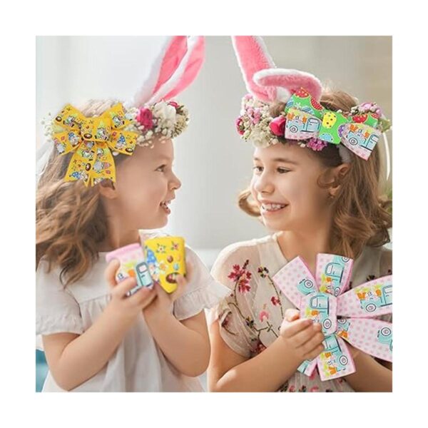 Cinta de Pascua con borde con alambre 2.5 pulgadas x 18