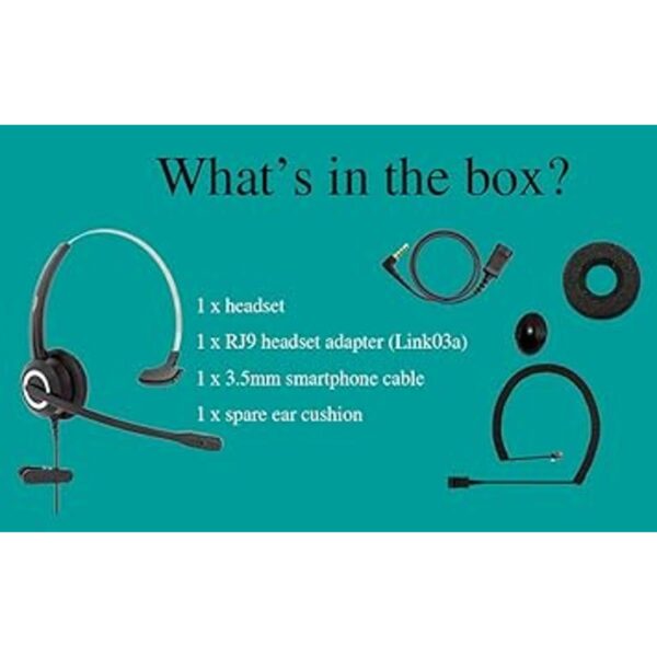 RJ9 Auriculares de oficina con cable de voz HD para MITEL_2