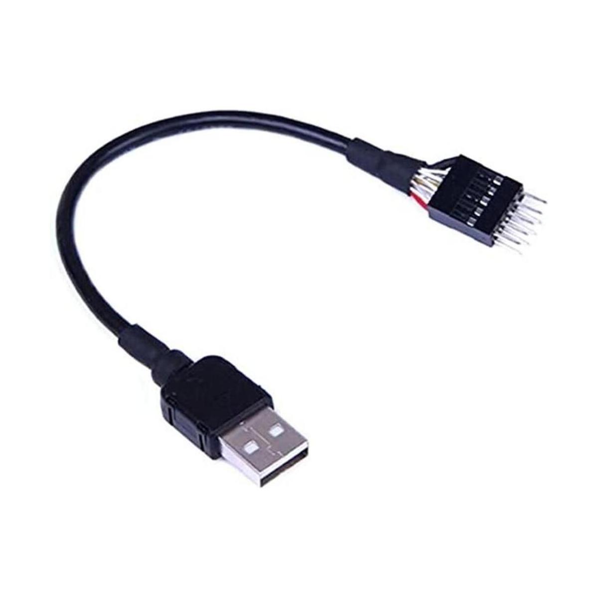 9Pin USB placa madre macho encabezado a un solo USB 2.0