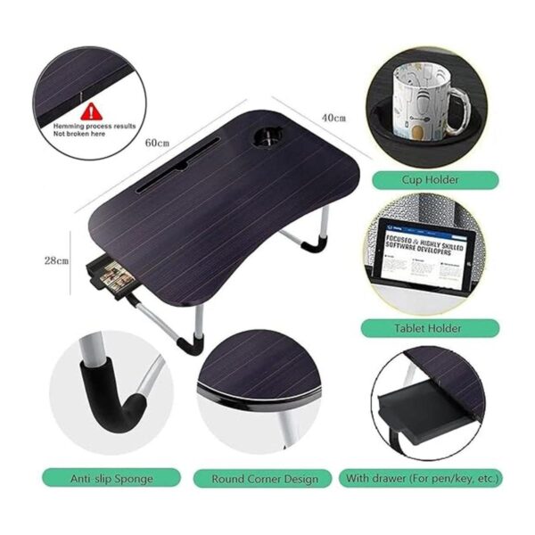 Mesa de cama plegable para laptop soporte de mesa de