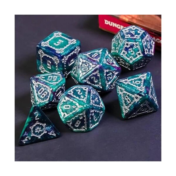 cusdie 7 dados DND gigantes de 0.984 in juego de dados_2